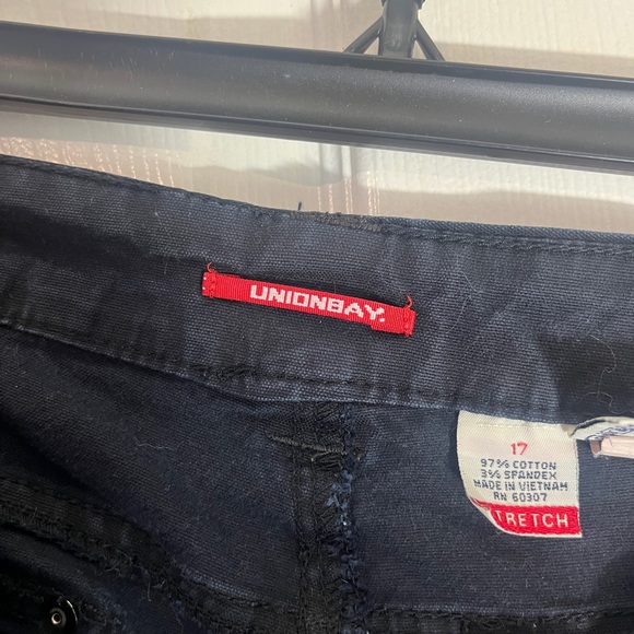 Unionbay vintage flare black pants size 17 stretch plus size Union Bay - Picture 9 of 9